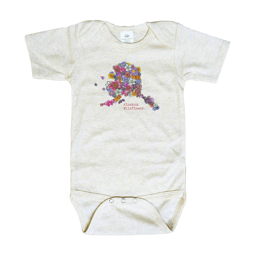 Alaskan Wildflower Baby Girl Alaska State Nature Clothing