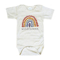 "Wildflower" Baby girl Nature Clothing Rainbow Bodysuit