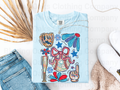 Floral Baseball Collage Short Sleeve Shirt