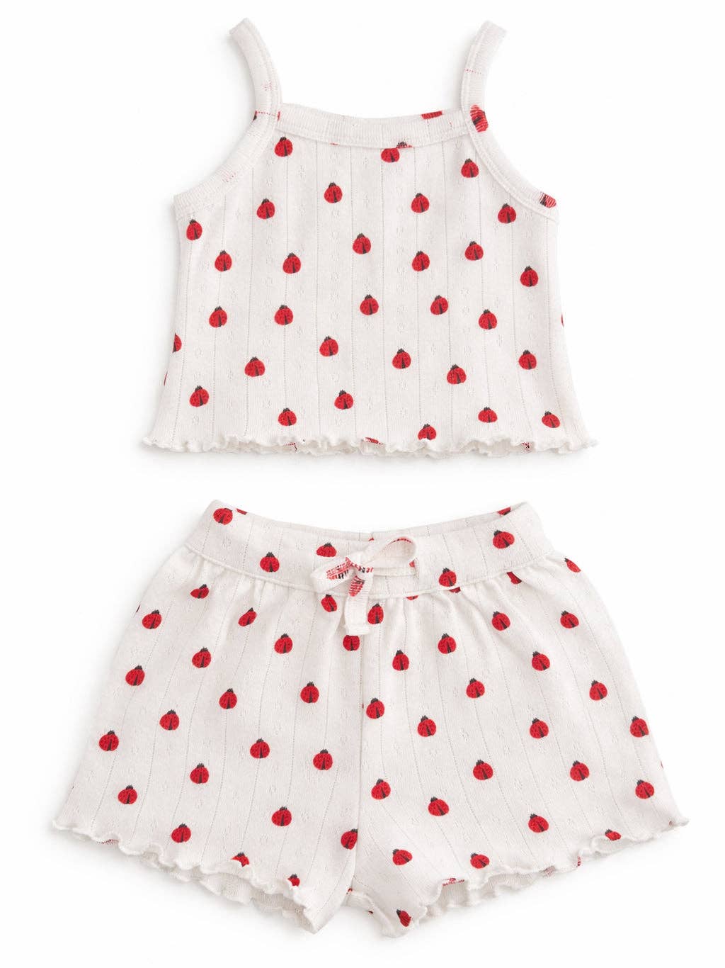 Ladybug / Organic Pointelle Summer Set